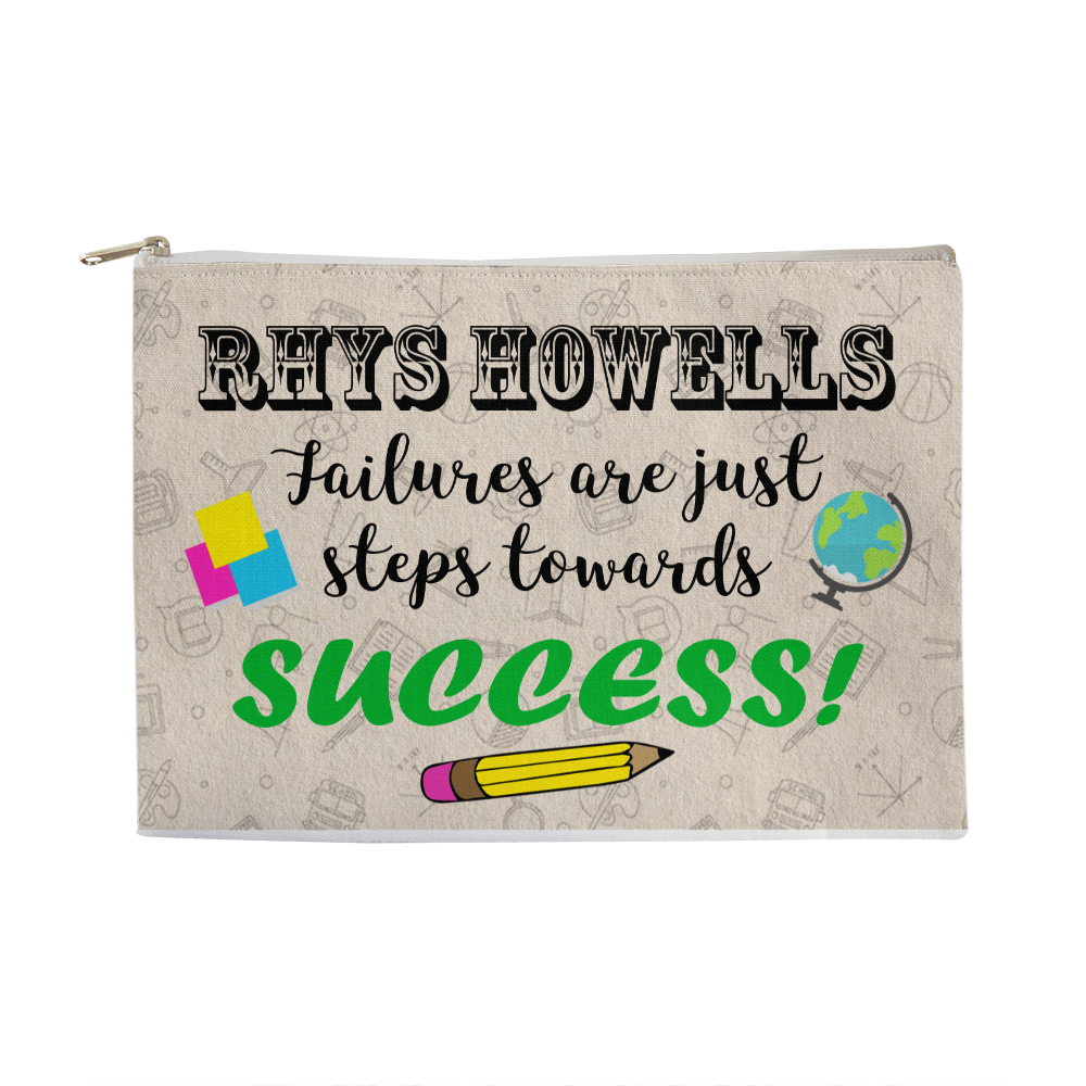 Failures Are Just Steps Towards Success pouch