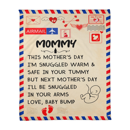 Mommy-To-Be Pregnancy Blanket – A Thoughtful and Cozy Gift for Expecting Mothers on Mother's Day