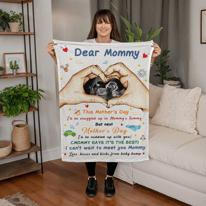 Personalized Baby Bump Blanket – Perfect Gift for Expecting Moms & New Moms