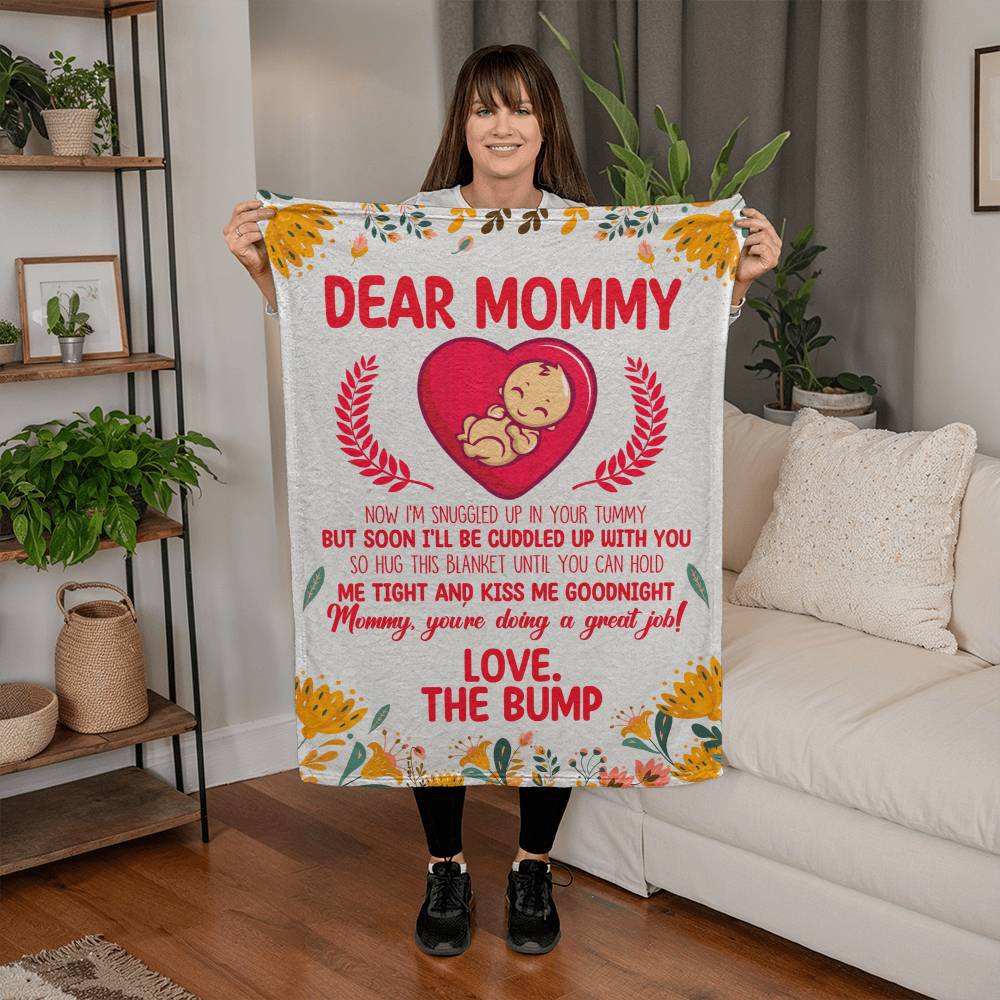 Soon-to-Be Mom Fleece Blanket – A Unique and Thoughtful Gift for Pregnant Women, Expecting Moms, and New Mothers