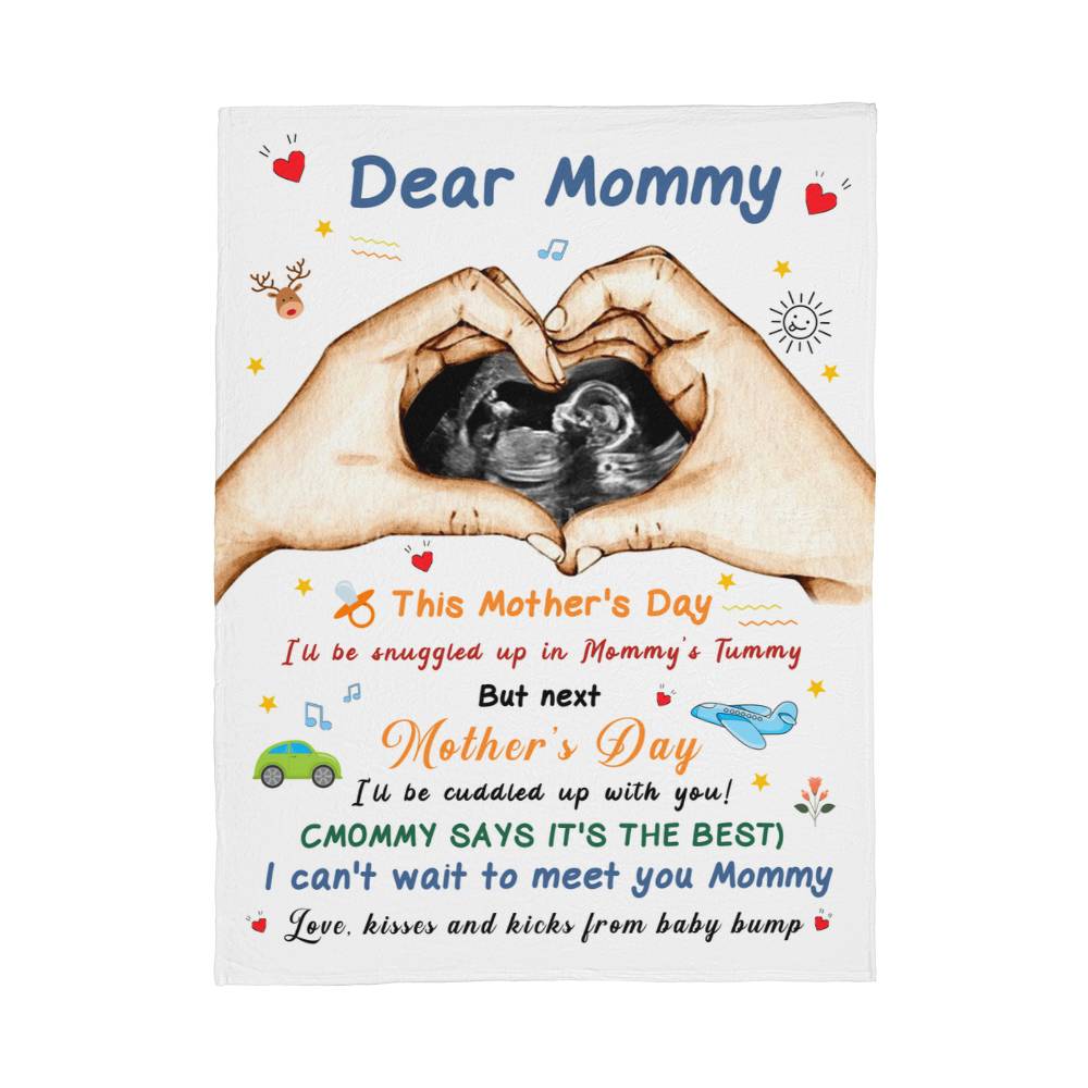 Personalized Baby Bump Blanket – Perfect Gift for Expecting Moms & New Moms