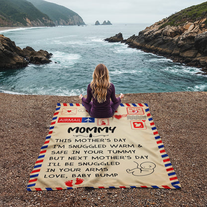 Mommy-To-Be Pregnancy Blanket – A Thoughtful and Cozy Gift for Expecting Mothers on Mother's Day