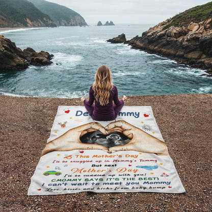 Personalized Baby Bump Blanket – Perfect Gift for Expecting Moms & New Moms