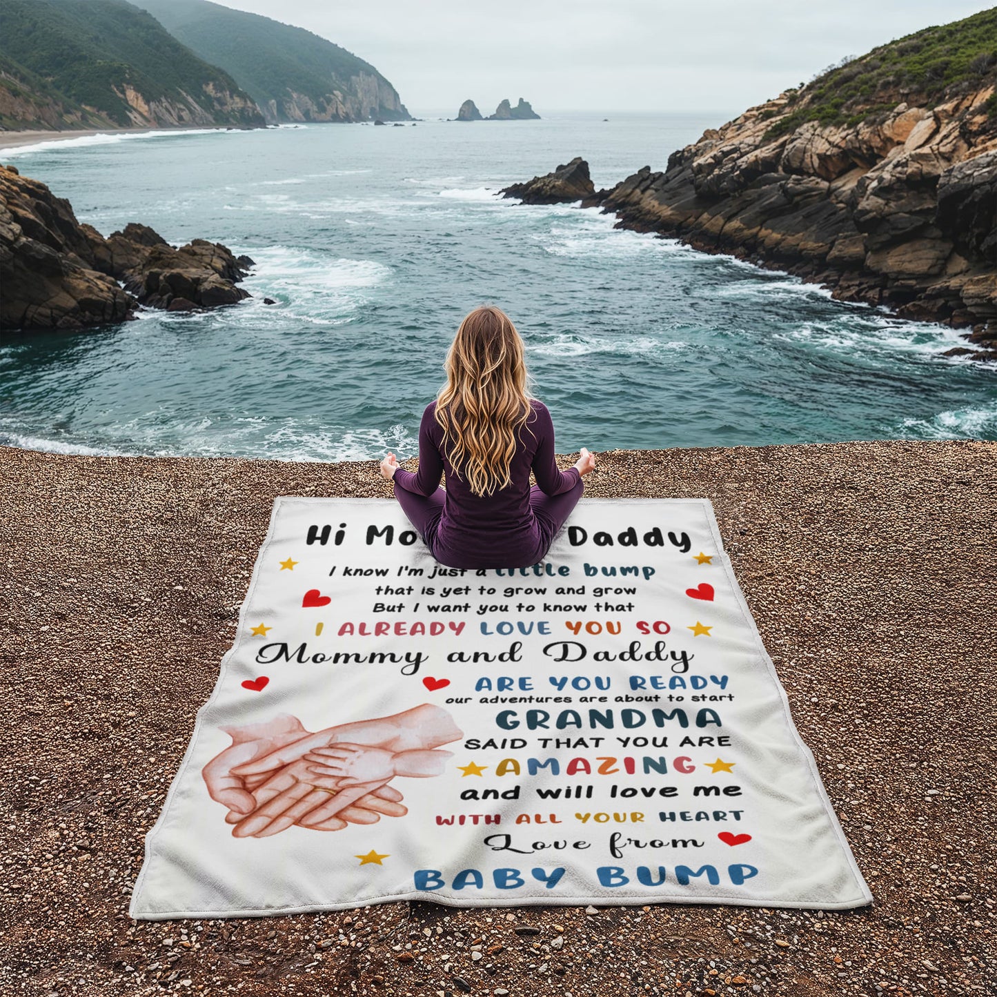 Mommy and Daddy-to-Be Blanket – A Sentimental Pregnancy Gift That Celebrates the Journey of Parenthood