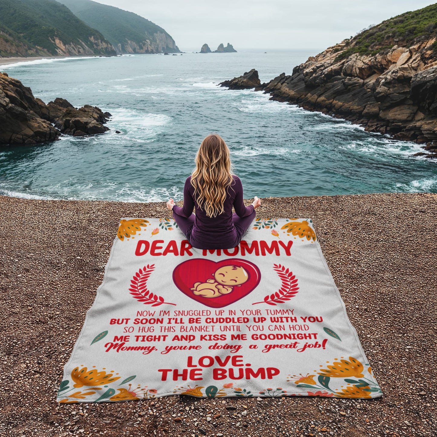 Soon-to-Be Mom Fleece Blanket – A Unique and Thoughtful Gift for Pregnant Women, Expecting Moms, and New Mothers