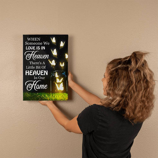 When Someone We Love Is In Heaven, Gallery Canvas Print - YERTIZZ.COM