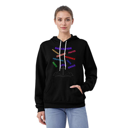 Faith, Bible, Bella Canvas 3719 Pullover Fleece Hoodie