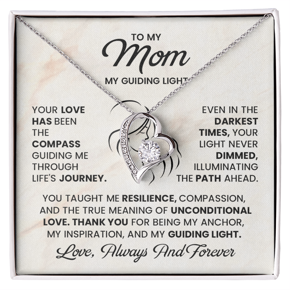 mothers day gift necklace heart pendant mom