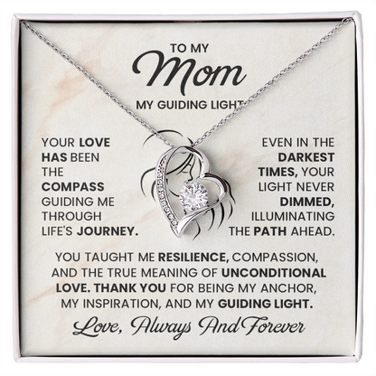 mothers day gift necklace heart pendant mom