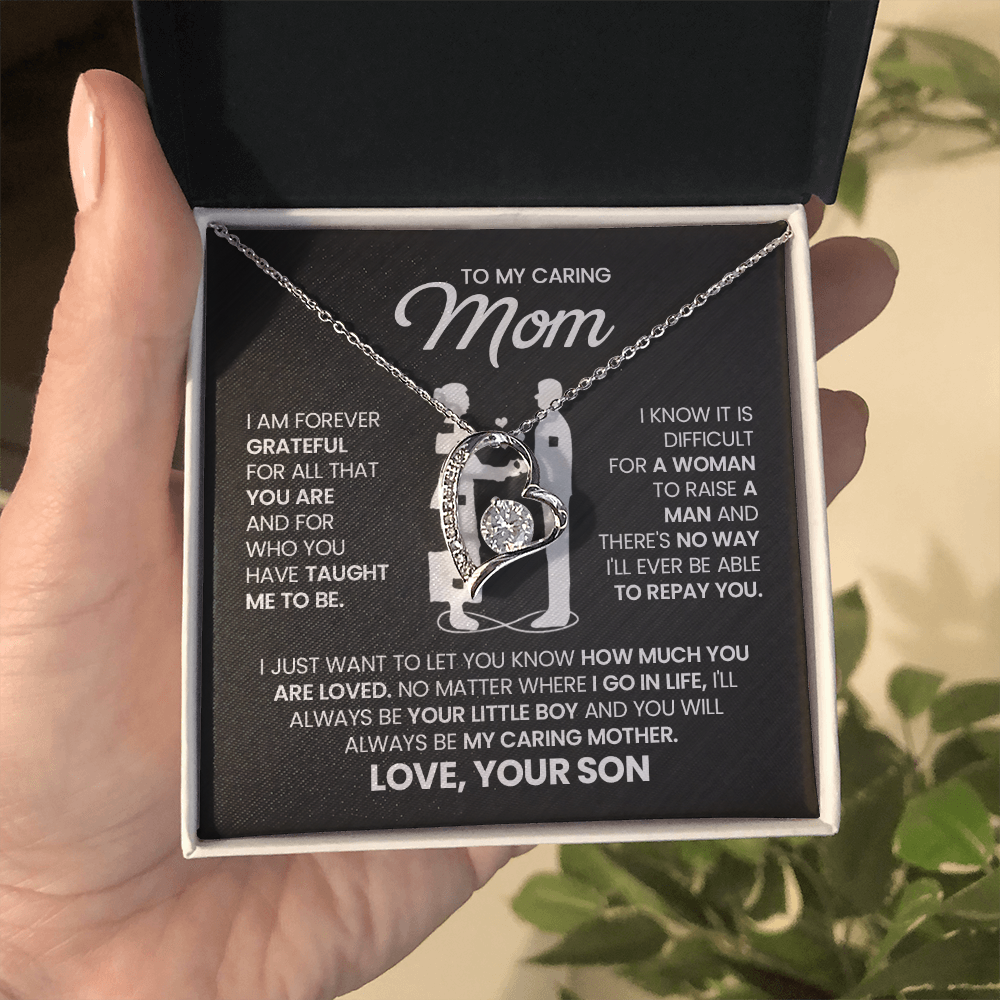 love your son necklace message card gift