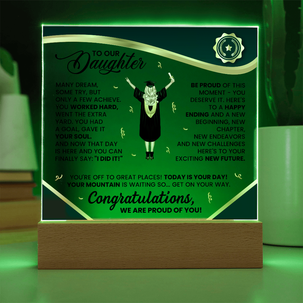 class of 2026 keepsake plaque daughter
