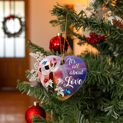 Heart Shaped Christmas Ornament, Tree Decoration, Friends, Family Gifts