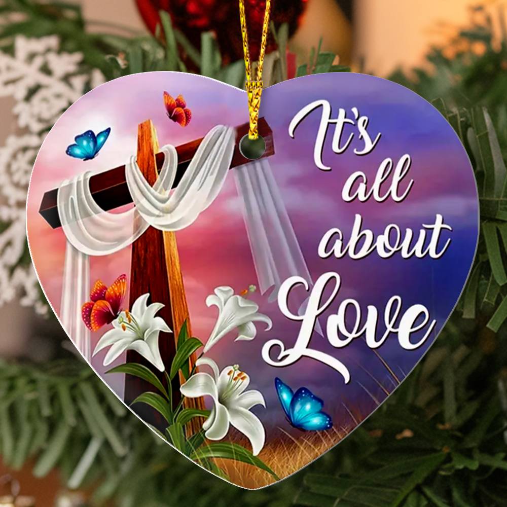 Heart Shaped Christmas Ornament, Tree Decoration, Friends, Family Gifts