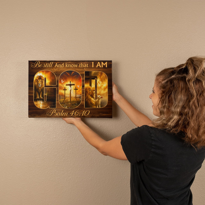 Inspirational faith based canvas artwork