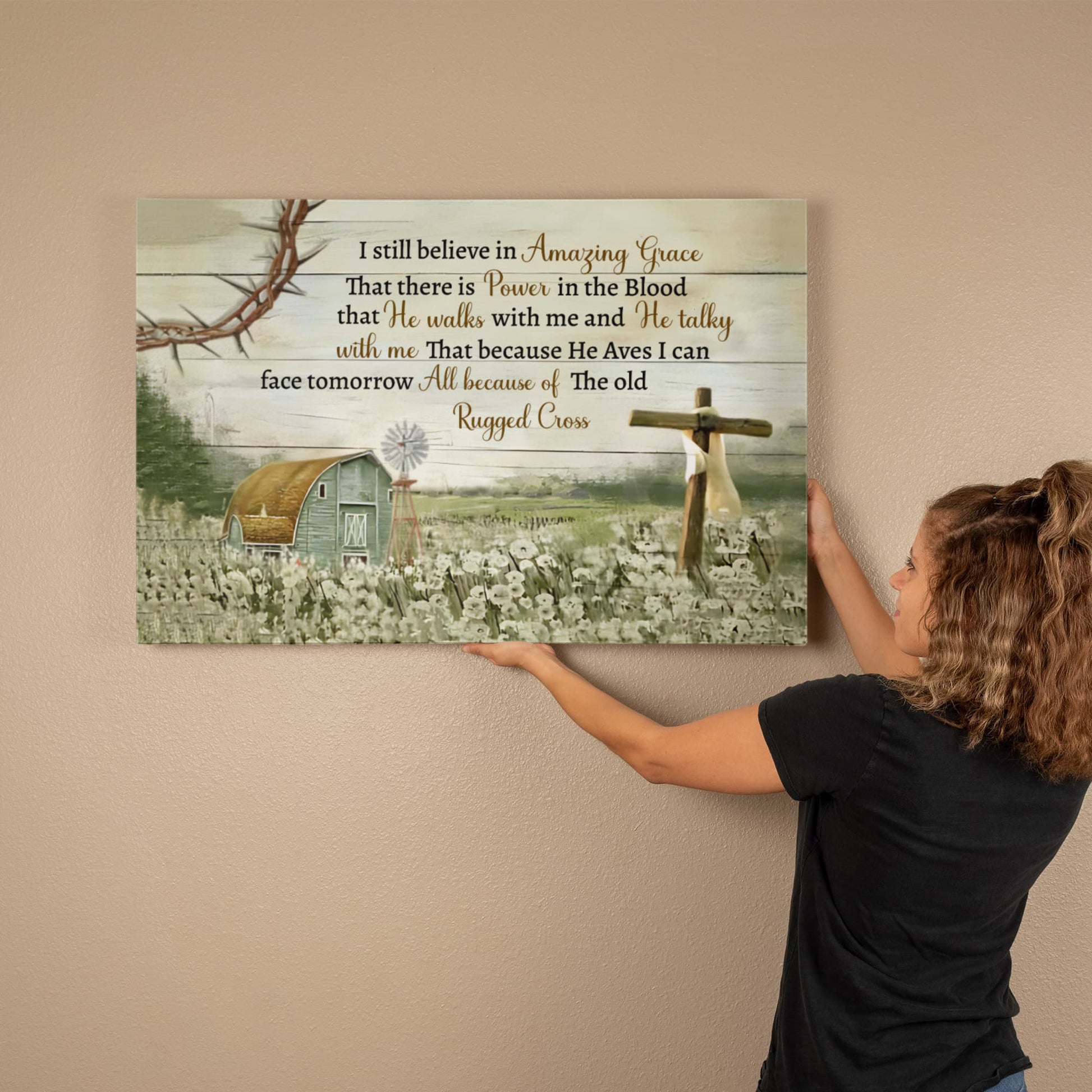 I Still Believe in Amazing Grace canvas wall art hymns