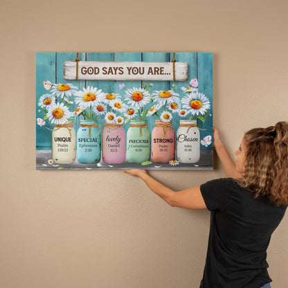 Distressed teal wood background religious wall decoration