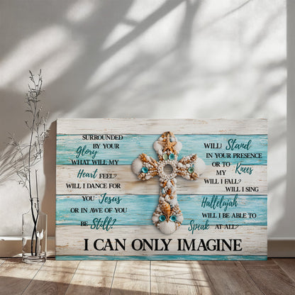 I Can Only Imagine canvas wall art hymn lyrics