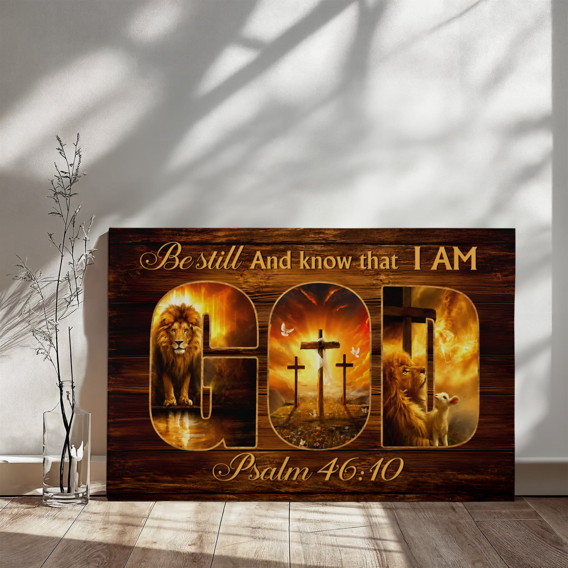 Lion of Judah and Lamb Christian decor