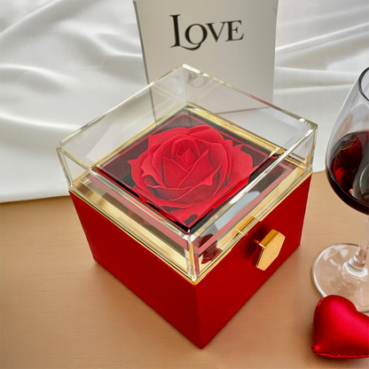 To my MOM. You are my greatest treasure! Love Knot & Rotating Rose Gift Box.