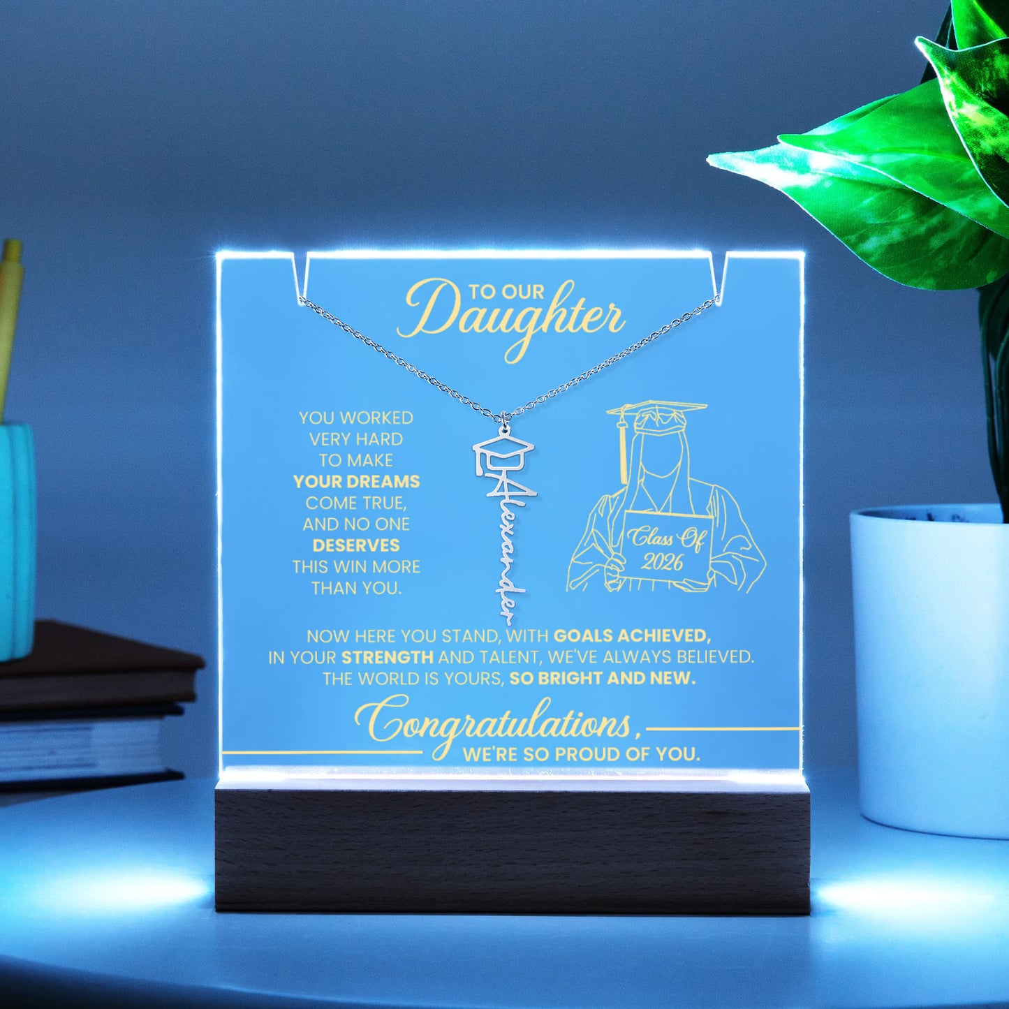 class of 2026 glowing gift daughter