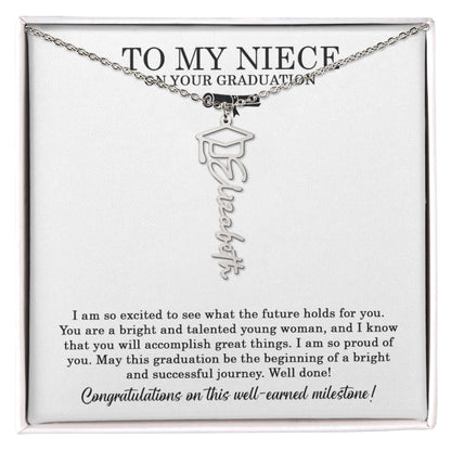 To My Niece Graduation Necklace
