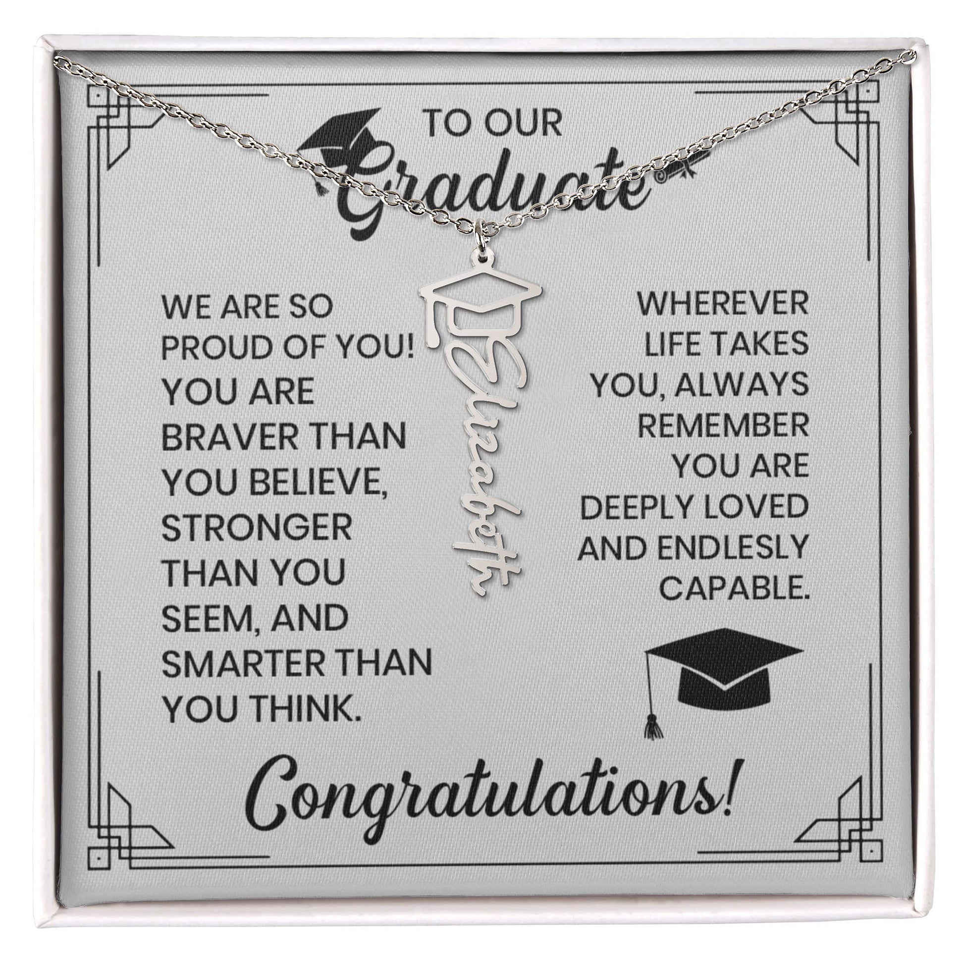 Inspirational Graduate Necklace