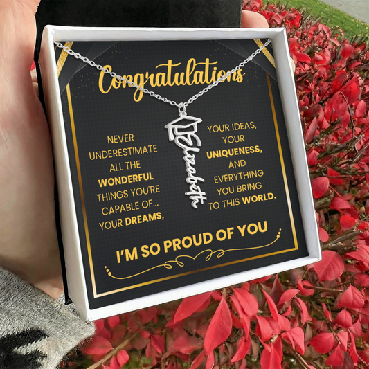 inspirational graduate necklace keepsake
