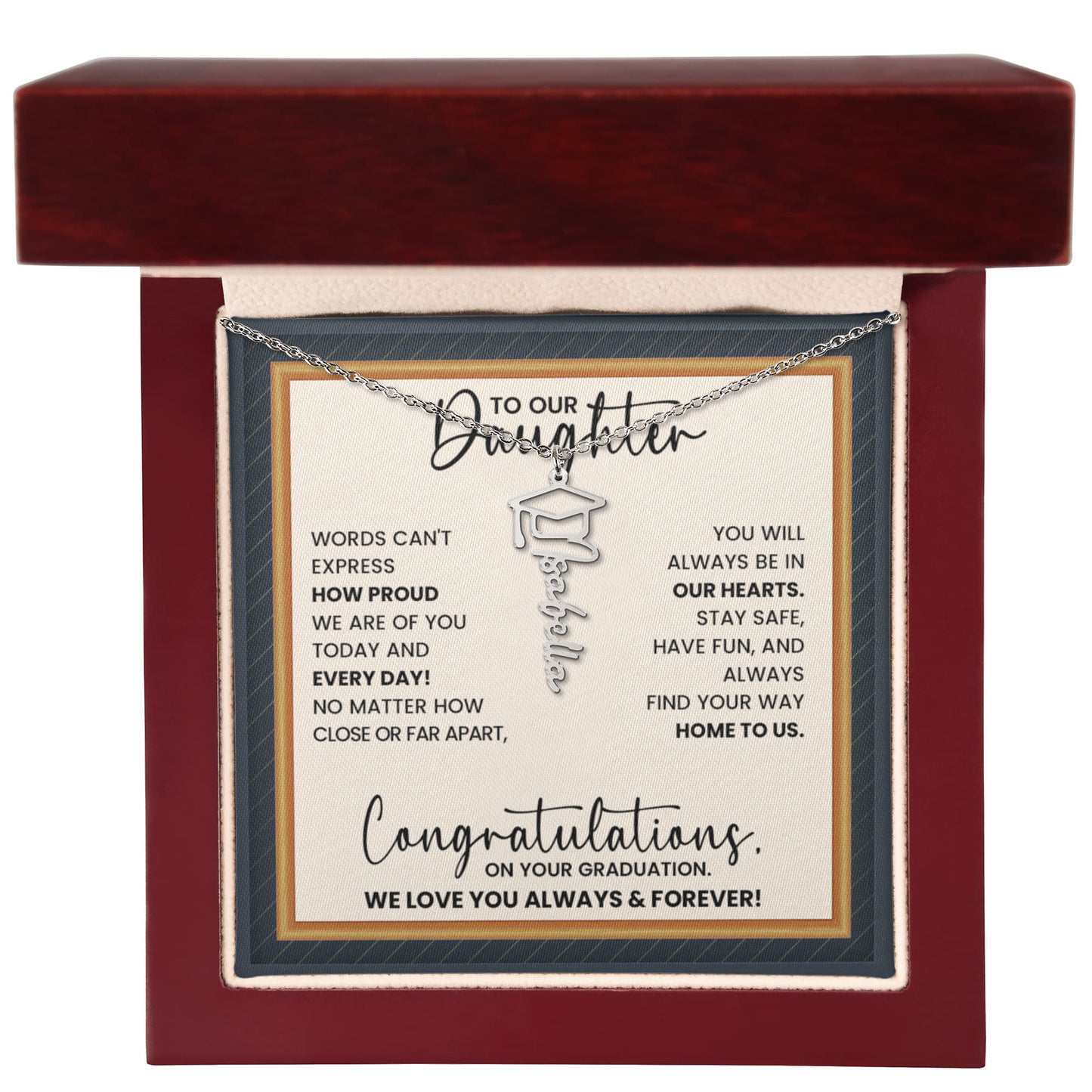 sentimental daughter gift graduation jewelry