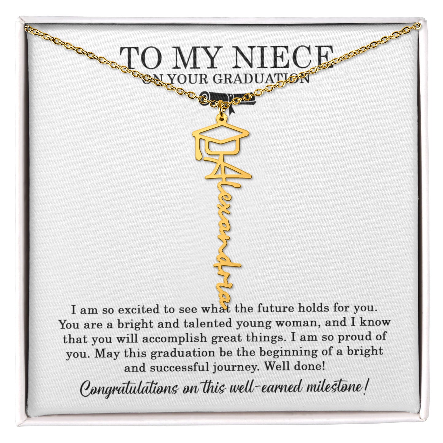 Inspirational Graduation Necklace