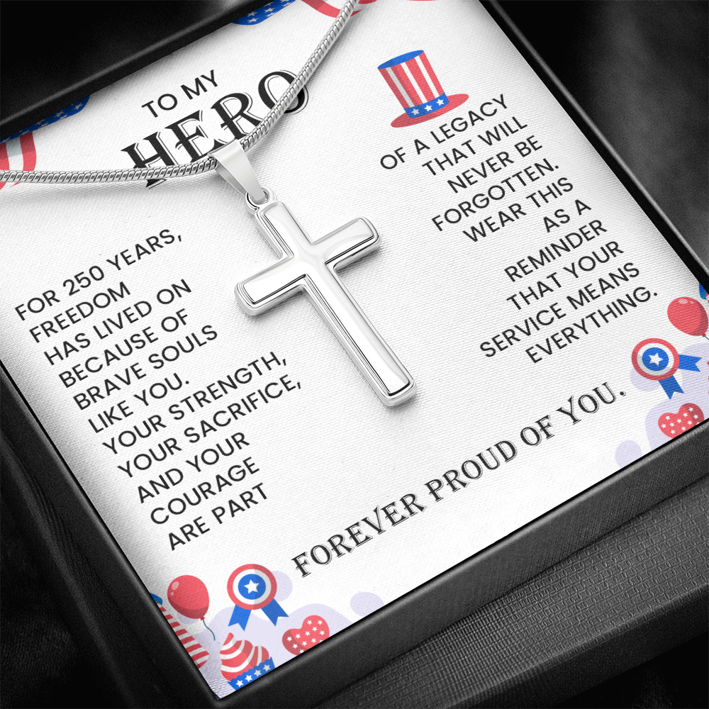 gift for hero father military necklace