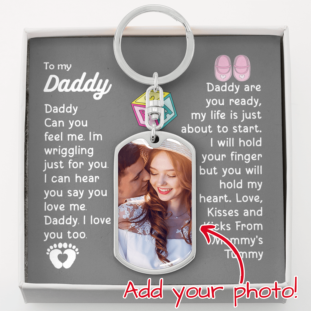 Personalized love photo dog tag necklace for him or her