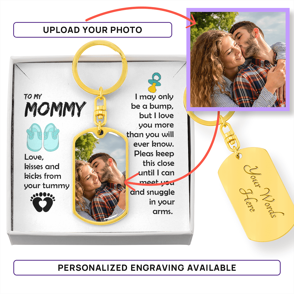 personalized mommy keychain baby shower gift for wife