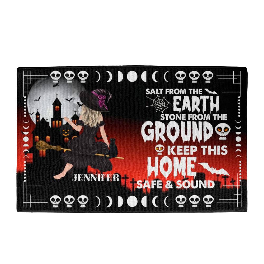 Custom witch house welcome mat