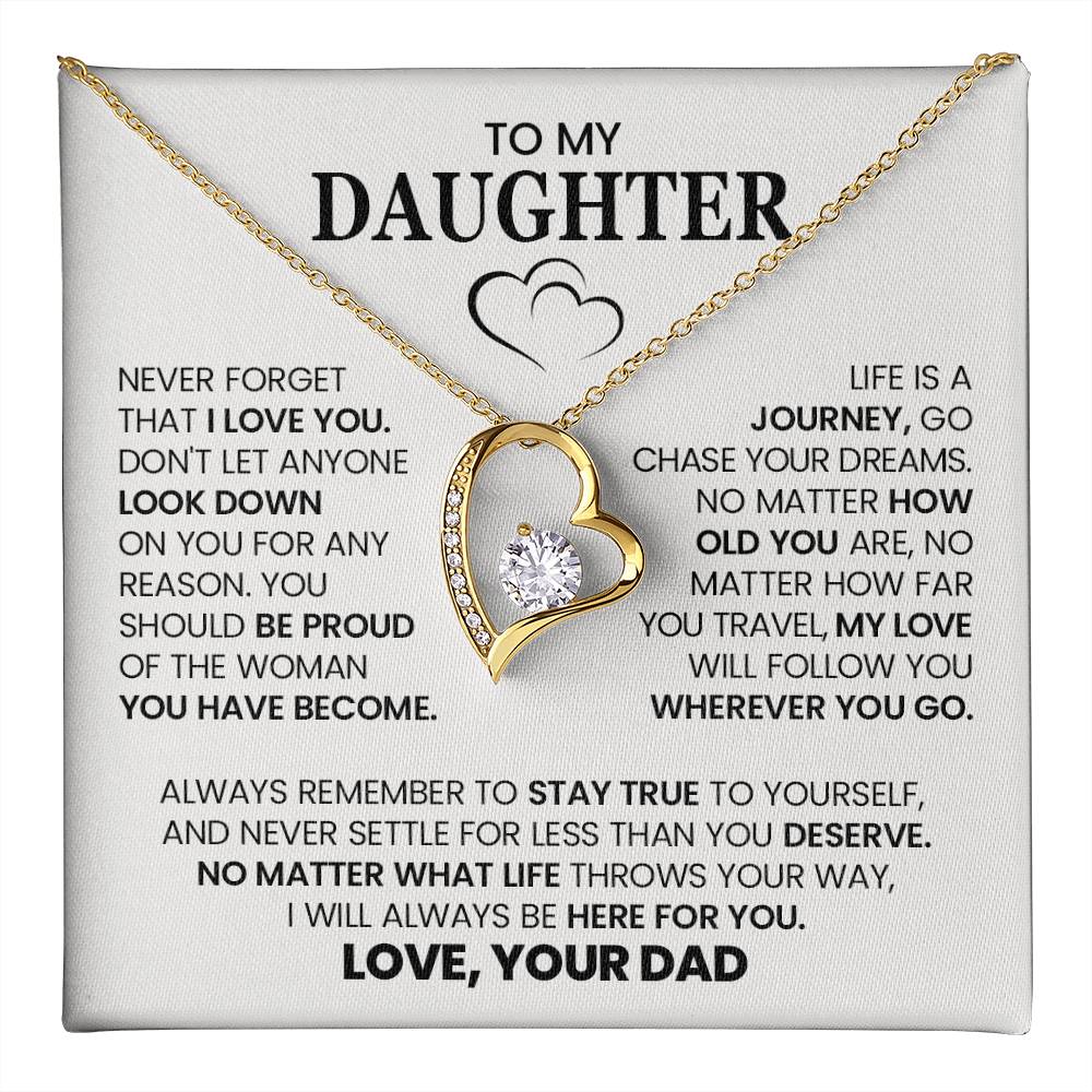 Forever Love Necklace with On Demand Message Card