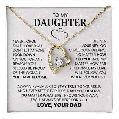 Forever Love Necklace with On Demand Message Card
