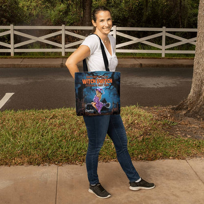 Don’t Make Me Flip My Witch Switch, It’s Stuck on Sassy” Halloween Tote Bag !