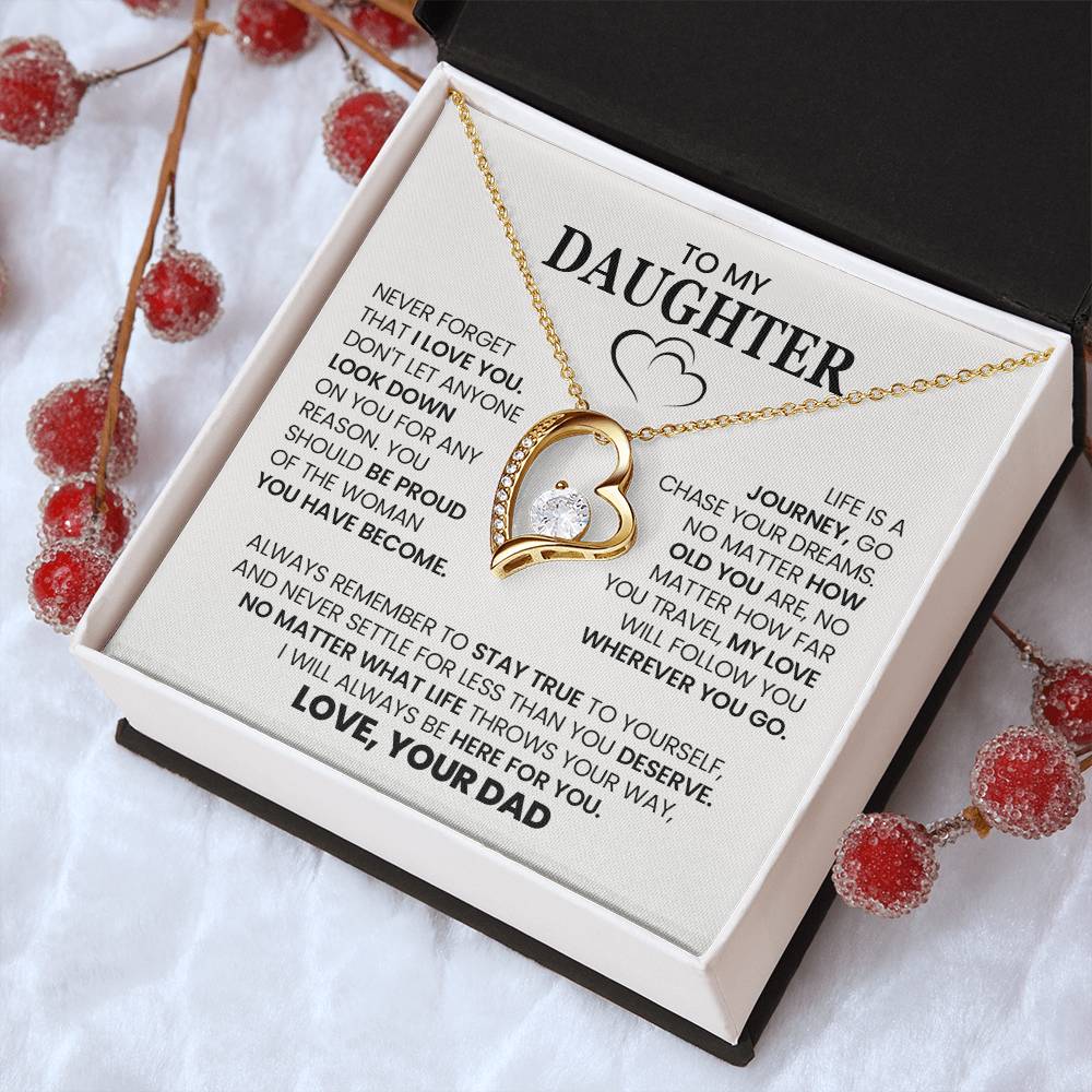 Forever Love Necklace with On Demand Message Card
