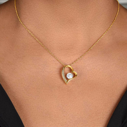 Personalized 50th Anniversary Heart Necklace Gift | Golden Anniversary Jewelry | 50 Years of Love Necklace | Wife Anniversary Gift