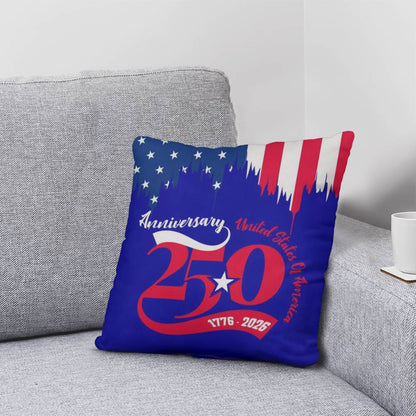 250 Years American Anniversary 1776-2026 USA Flag Patriotic Classic Pillow