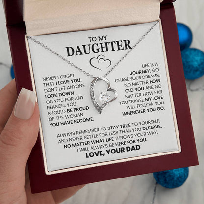 Forever Love Necklace with On Demand Message Card