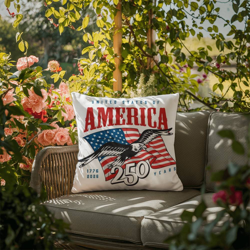 United States Of America Freedom Spirit 4th Of July Patriotic Pillow