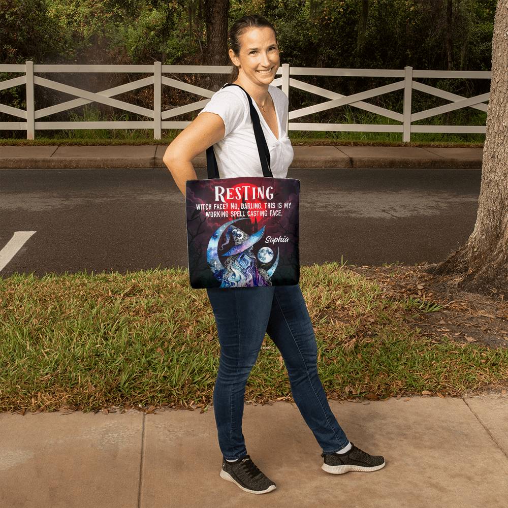 Resting Witch Face?” Gothic Halloween Tote Bag !