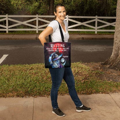 Resting Witch Face?” Gothic Halloween Tote Bag !