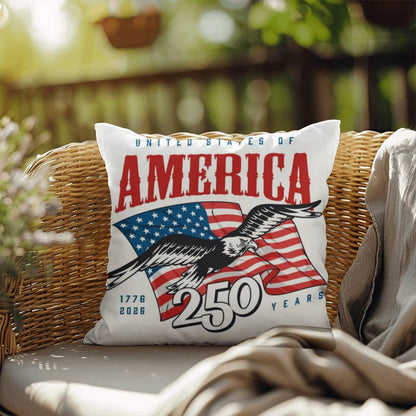 United States Of America Freedom Spirit 4th Of July Patriotic Pillow