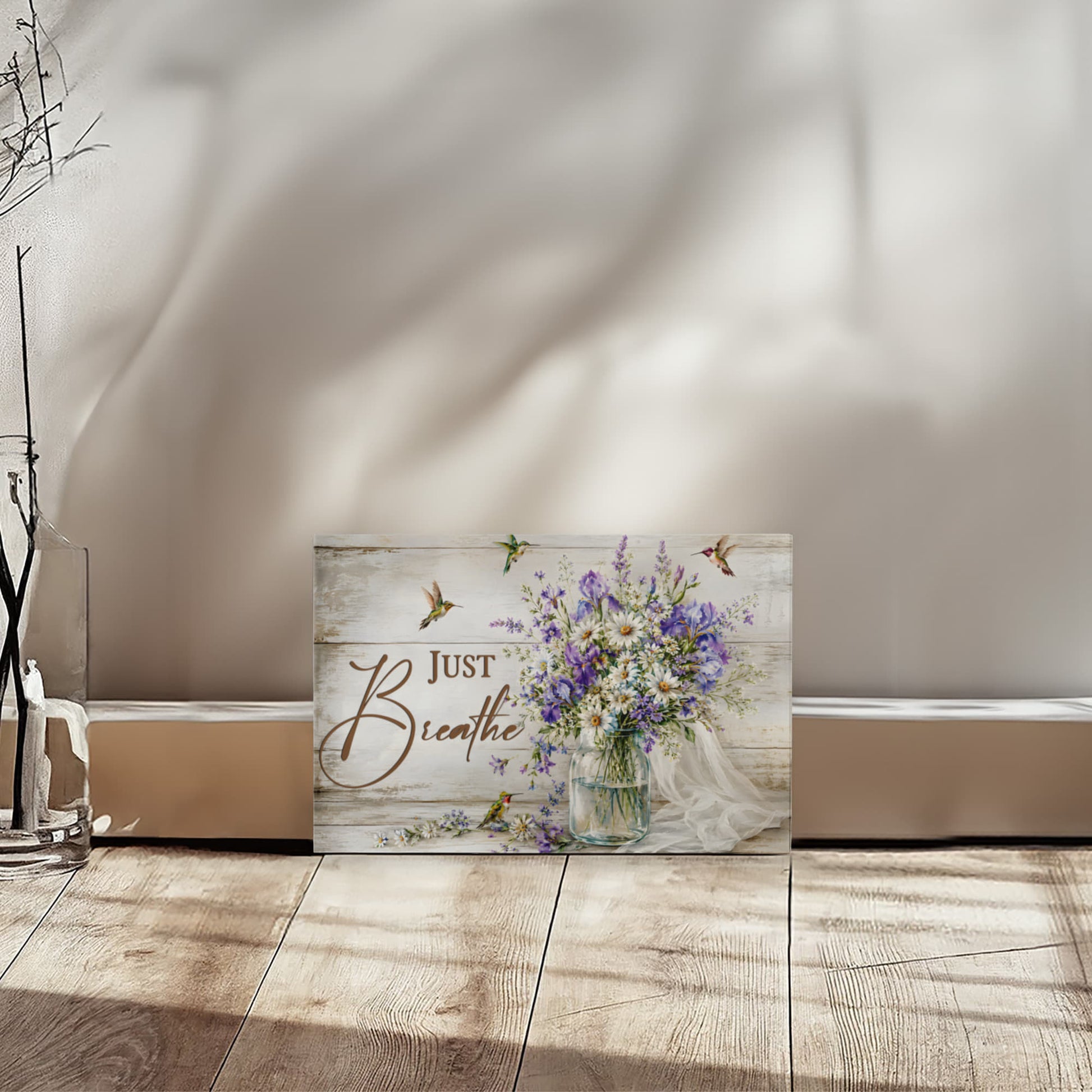 Shabby chic white wood background wall decoration