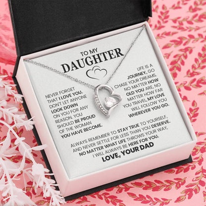 Forever Love Necklace with On Demand Message Card