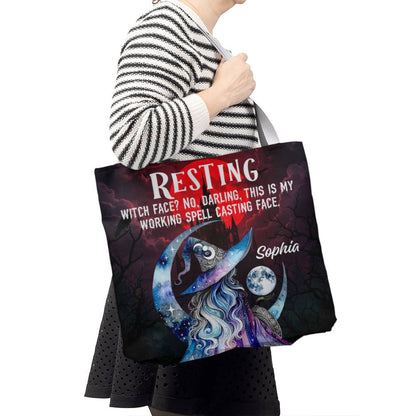Resting Witch Face?” Gothic Halloween Tote Bag !