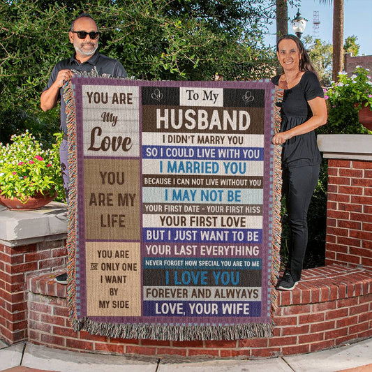 cozy heirloom blanket love message