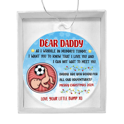custom christmas ornament new dad gift 2024

