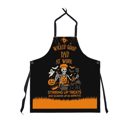 custom halloween apron for dad spooky cooking
